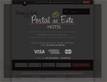 Tablet Screenshot of hotelportaldeleste.com.ar